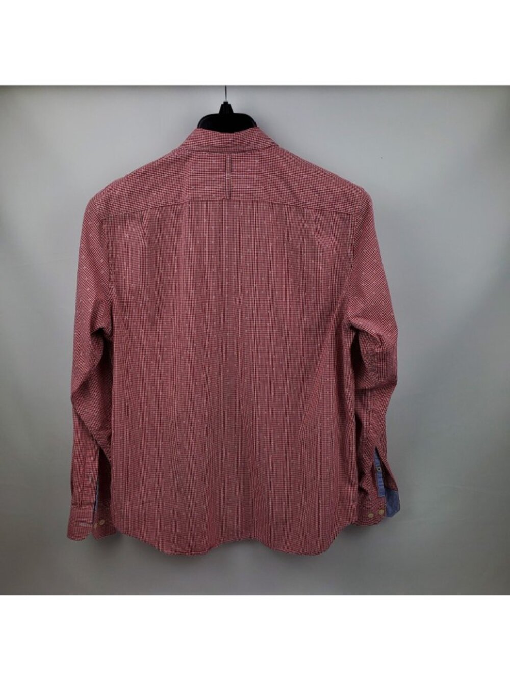 Banana Republic Shirt Men Camden Fit Casual Medium Red White Stripe 100% Cotton - Picture 5 of 6
